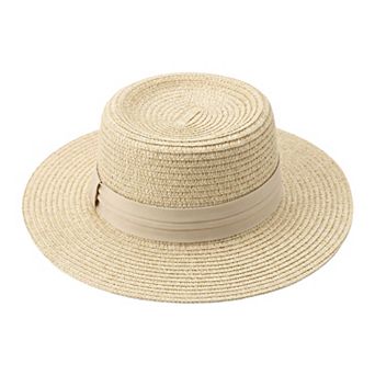 Women's French-Style Beach Straw Hat Simple Elegant Panama Hat