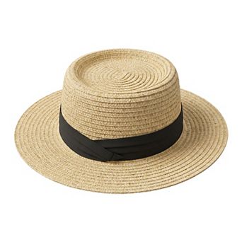Women's French-Style Beach Straw Hat Simple Elegant Panama Hat