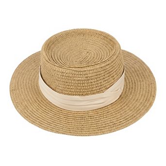 Women's French-Style Beach Straw Hat Simple Elegant Panama Hat