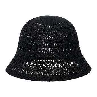 Women's Hollowed-Out Retro Hat, Packable Fishmen Bucket Hat Beach for Seaside