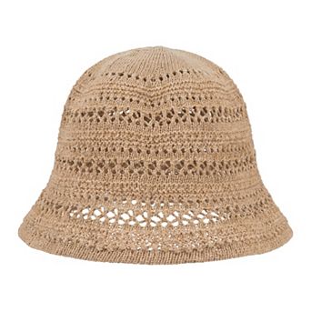 Women's Hollowed-Out Retro Hat, Packable Fishmen Bucket Hat Beach for Seaside