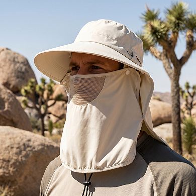 Sun Protection Hat with Face Shield Neck Protector for Outdoor