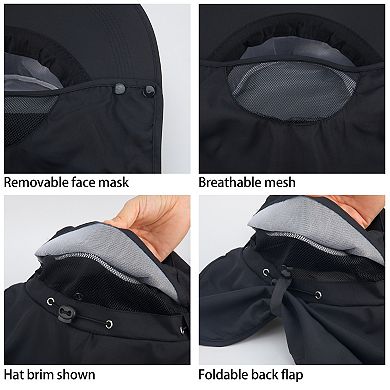 Sun Protection Hat with Face Shield Neck Protector for Outdoor
