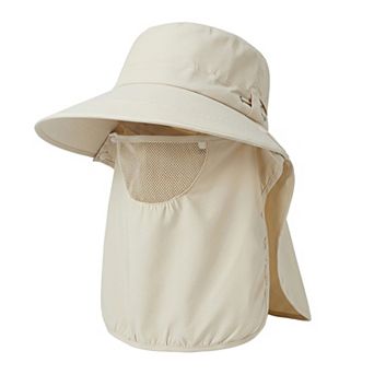 Sun Protection Hat with Face Shield Neck Protector for Outdoor