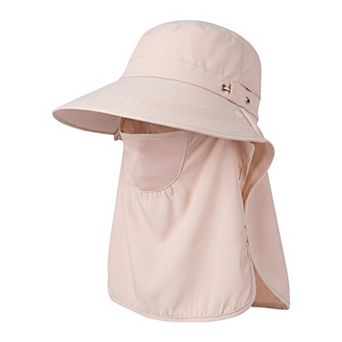 Sun Protection Hat with Face Shield Neck Protector for Outdoor