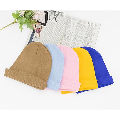 Women's Winter Beanie, Cuff Soft Warm Stretchy Knit Hat Cuffed Cap