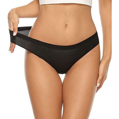 Womens 10-Pack Low Waist Breathable Stretch Bikini Underwear