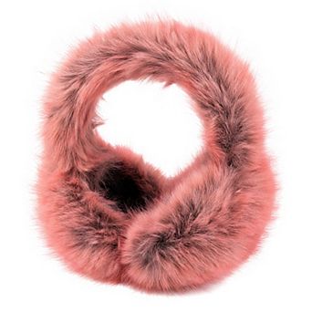 Faux Fur Winter Warm Foldable Earmuffs for Women Comfortable and Portable Ear Protection