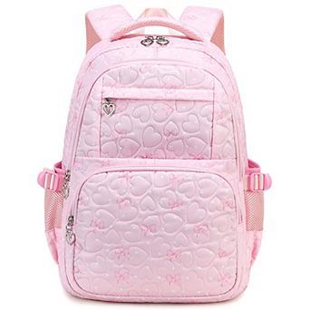 2-in-1 Girlspack Bows Heart Schoolbag Waterproof