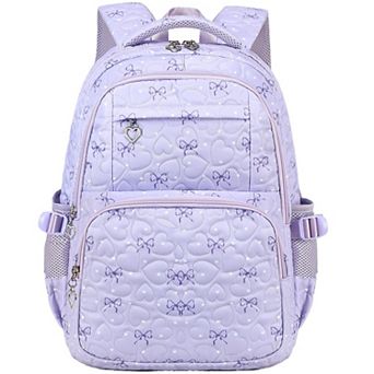 2-in-1 Girlspack Bows Heart Schoolbag Waterproof