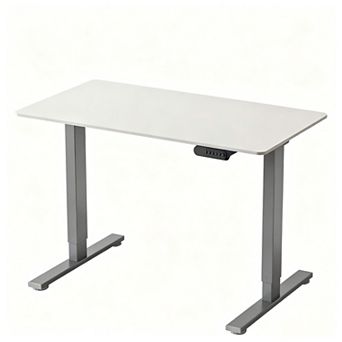 YIORTWO 48x24 Inch Dual Motor Adjustable Height Electric Standing Desk for Home Office Workstation