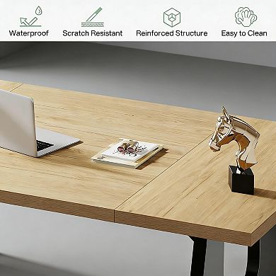YIORTWO Executive Desk Modern Computer Office Workstation Table