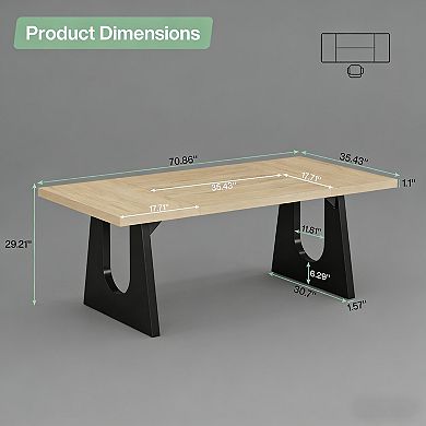 YIORTWO Executive Desk Modern Computer Office Workstation Table