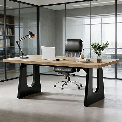 YIORTWO Executive Desk Modern Computer Office Workstation Table