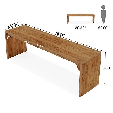 YIORTWO 79 Inch Two Person Desk Long Double Computer Desk
