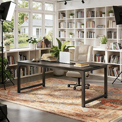 YIORTWO 70.8 Inch Computer Desk Rectangular Office Workstation