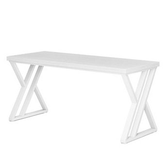 YIORTWO 55 Inch Heavy Duty Computer Desk Industrial Writing Table