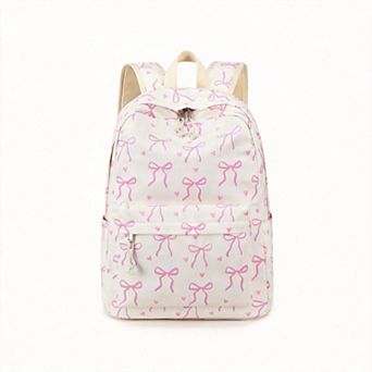 15.6" Schoolpack Teen Laptop Bow Aesthetic Bookbag Daypack Travel