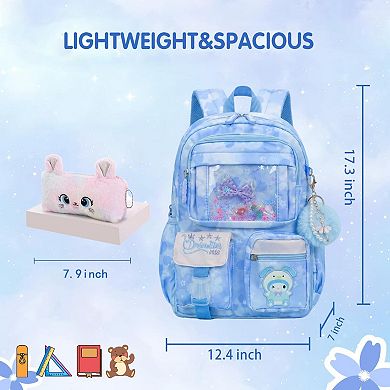 Lovely Schoolpack Splash proof Multi pocket Book Bag