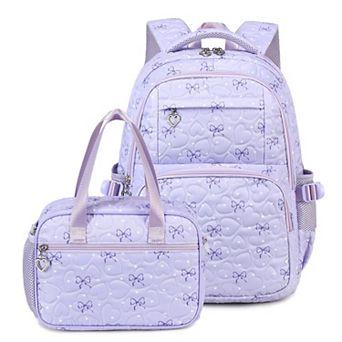 2-in-1 Girlspack Heart Bow Schoolbag