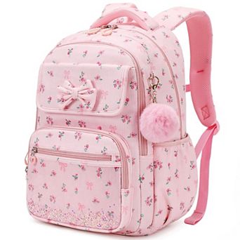 Girlspack Corduroy Bookbag Floral Pockets Women