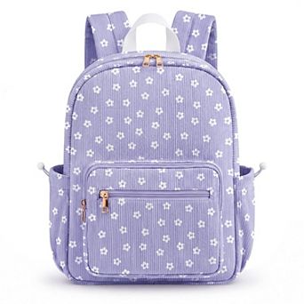 Corduroy School Backpack Set with Lunch Bag Pencil Case
