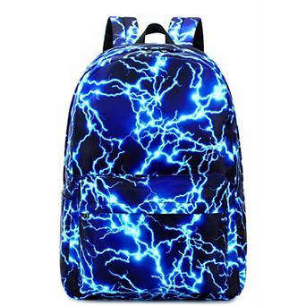 Boy Lightning School Backpack Laptop Waterproof