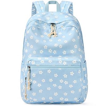 Cute Preppy Corduroy Bookbag Bow Schoolpack Teens Women Travel