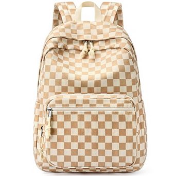 Cute Preppy Corduroy Bookbag Bow Schoolpack Teens Women Travel