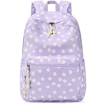 Cute Preppy Corduroy Bookbag Bow Schoolpack Teens Women Travel