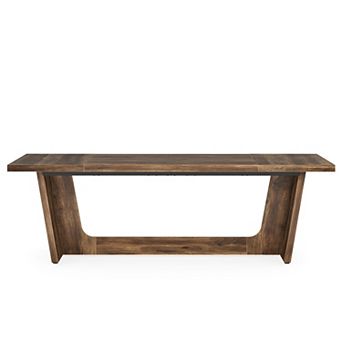 YIORTWO 70.8" Executive Desk Wood Computer Desk Writing Table