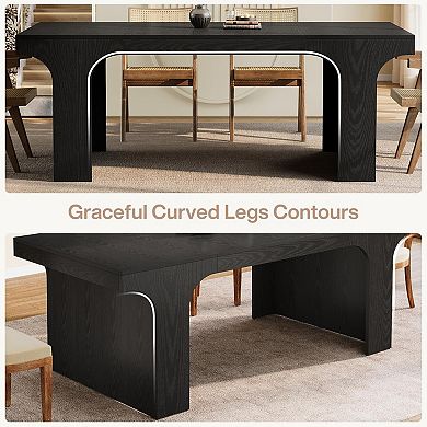 YIORTWO 70.8" Executive Desk Computer Desk Conference Table for 6-8