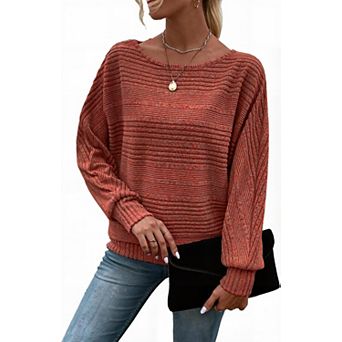Women's Crewneck Tunic Tops Long Sleeve Business Casual Blouses
