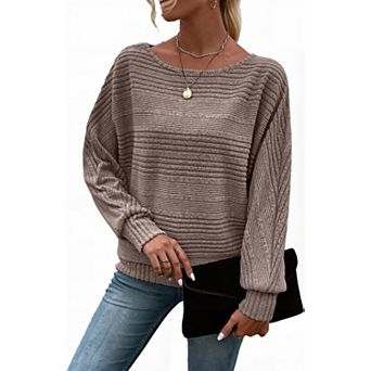 Women's Crewneck Tunic Tops Long Sleeve Business Casual Blouses