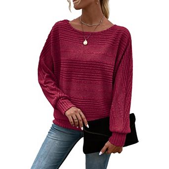 Women's Crewneck Tunic Tops Long Sleeve Business Casual Blouses