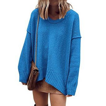 Women's Oversized Batwing Knit Pullover