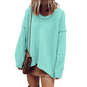 Women's Oversized Batwing Knit Pullover
