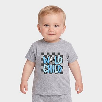 Wild Child Retro - Infant Jogger Pant Crew Set