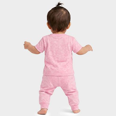 SmileyWorld Birthday Girl Checkered - Infant Jogger Pant Crew Set