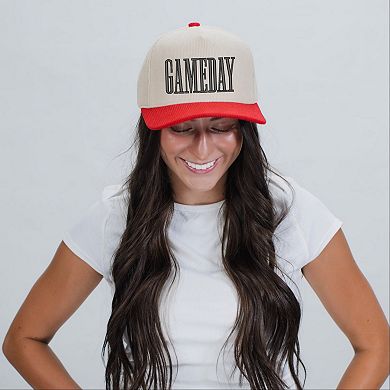 Embroidered Game Day Condensed - Women's Corduroy Trucker Hat