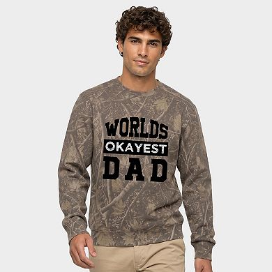 World's Okayest Dad - Men's Camo Sweatshirt