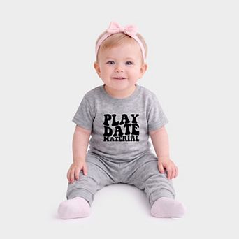 Play Date Material - Infant Jogger Pant Crew Set