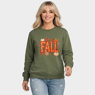 Fall Block Painted - Women's Graphic Sweatshirt