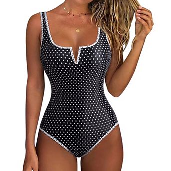 Tummy Control Push Up High Cut Backless Bathing Suit