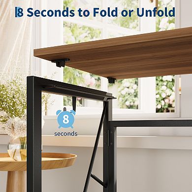 31.5" Home Office Desks with Storage Bag and Hook