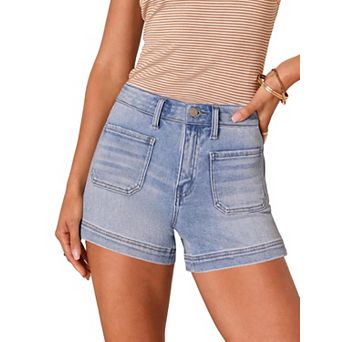 Women's High Waist Denim Shorts Classic Jean Shorts