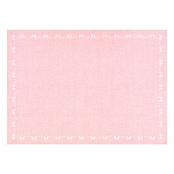 Bow Border Vintage Textured Machine Washable Area Rug Low-Pile Wear-Resistant Carpet for Bedroom