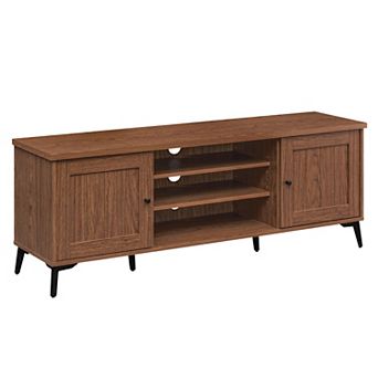 Costway 2-Door TV Stand for TVs up to 65” with 2 Storage Cabinets & 4 Adjustable Shelves
