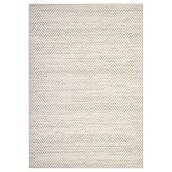 Chevron Pattern Machine Washable Area Rug Non-Slip Low-Pile Stain-Resistant Carpet for Bedroom
