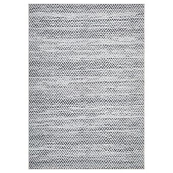 Chevron Pattern Machine Washable Area Rug Non-Slip Low-Pile Stain-Resistant Carpet for Bedroom